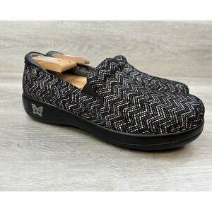 Alegria Keli Women's‎ Clogs Black Leather 8.5 Orthopedic Arch Supportive Shoes